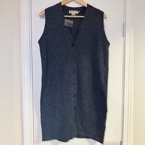 90s Eddie Bauer 100% Wool Sweater Vest Dress